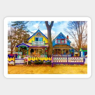 Victorian Gingerbread Cottages 1 Sticker